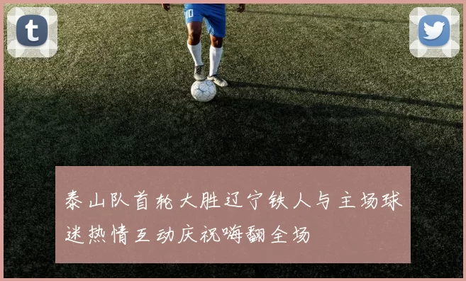 泰山队首轮大胜辽宁铁人与主场球迷热情互动庆祝嗨翻全场